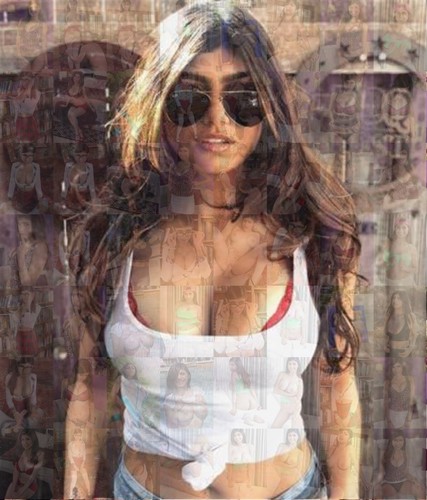 Mia khalifa photo mosaic - mia,